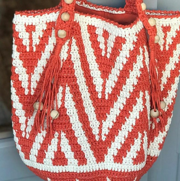 Wayuu shoulder bags, handmade crochet - Picture 4 of 8